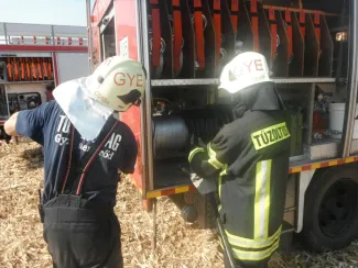 Kukoricatarló égett