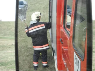 Aljnövényzet égett