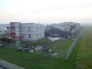 Kigyulladt a gyomaendrődi raklapgyár
