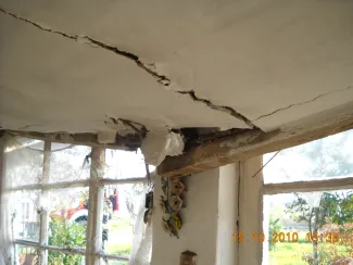 Gázrobbanás Nagylaposon